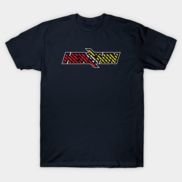 Henshin Strip Line Art T-Shirt by LotusBlue77